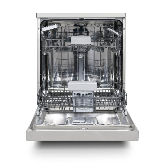Montpellier MDWD1464S 60cm Freestanding Dishwasher in Silver