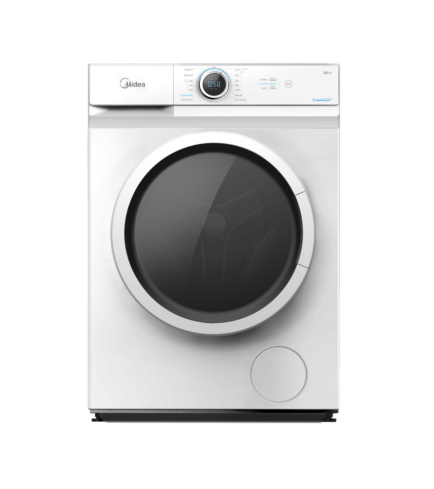 Midea MF100W70 Midea White 7KG 1200RPM Washing Machine
