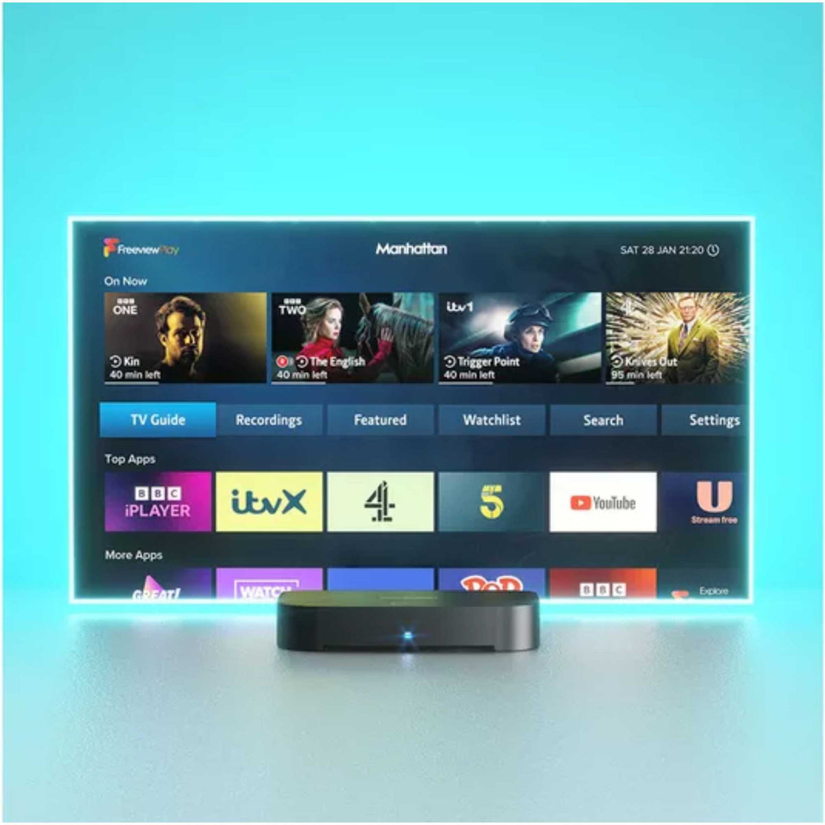 Manhattan T4-R 2TB Freeview Play 4K TV Recorder