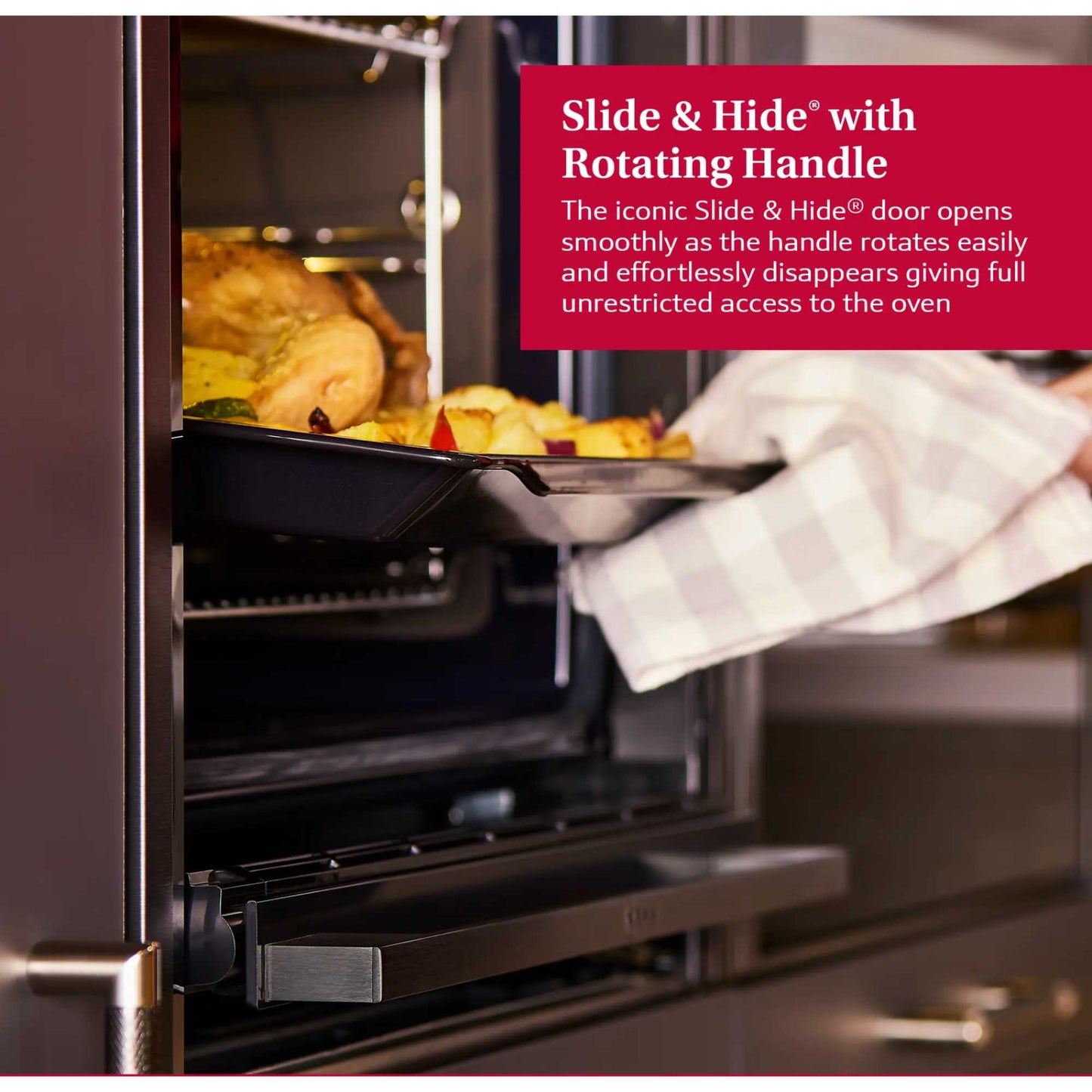 NEFF N 70 B54CR71N0B Slide&Hide Built-In Smart Single Oven - Stainless Steel