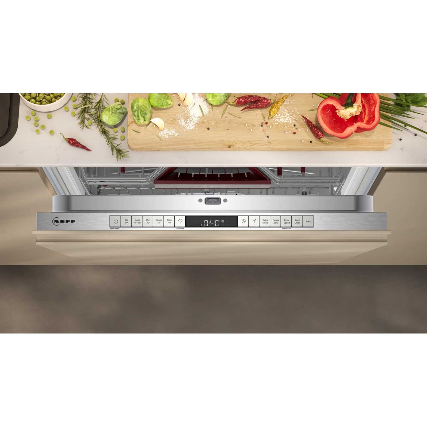 NEFF N 70 Fully Integrated Full-Sized Dishwasher - S187ZCX03G