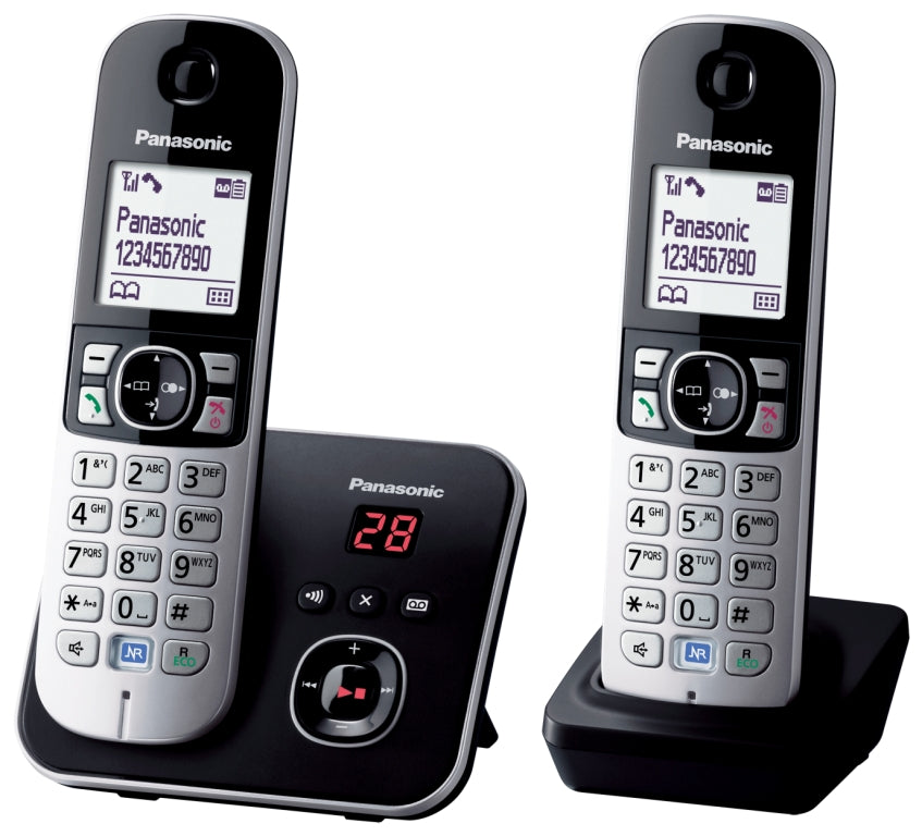 (DNO) DECT TWIN PHONE ANSWER MACHINE ECO MODE