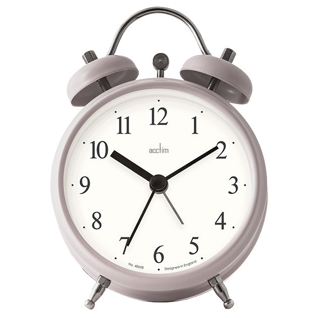 (DNO) HAVEN FAUX BELL ALARM CLOCK MOCHA, FAUX