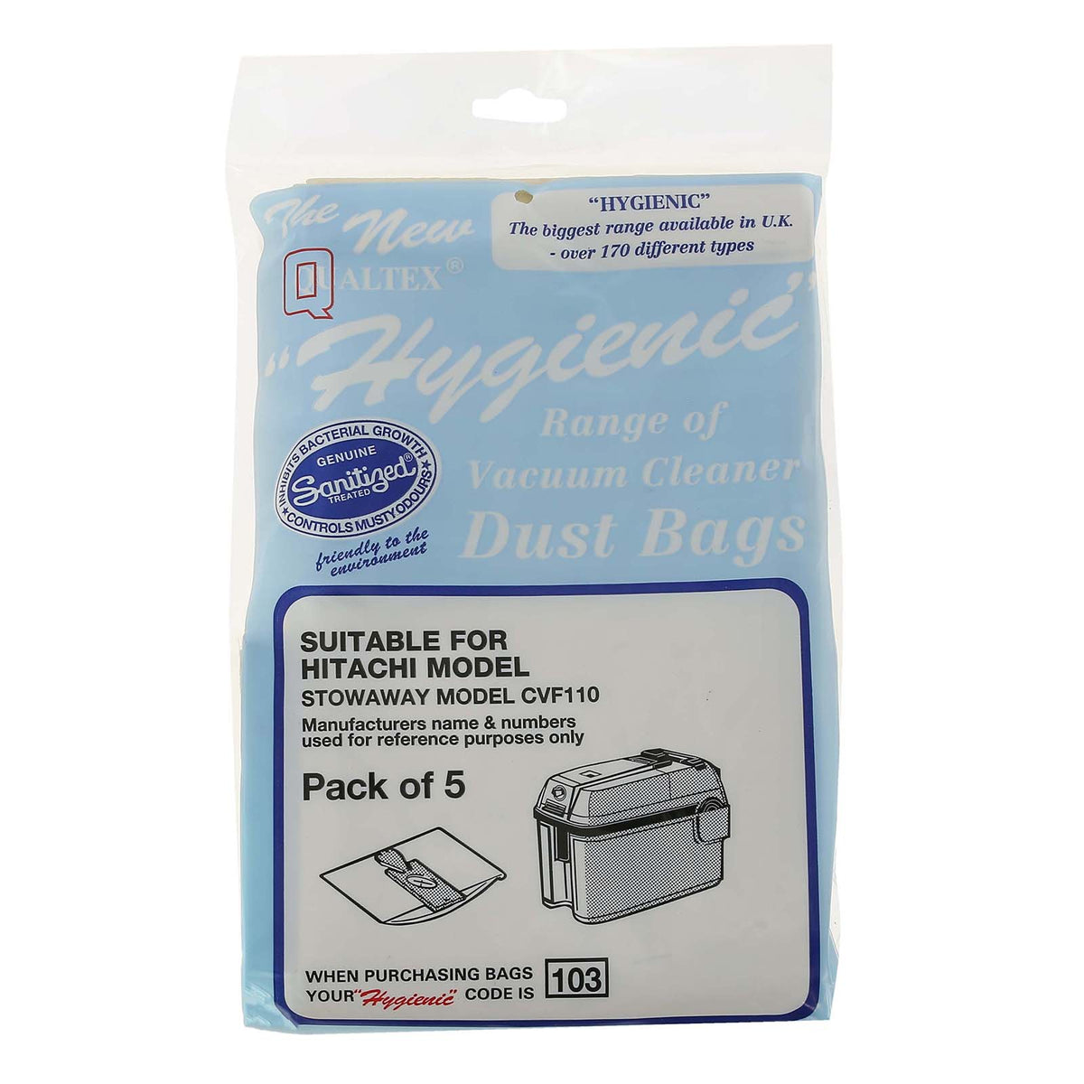 PAPER BAGS HITACHI STOWAWAY X 5