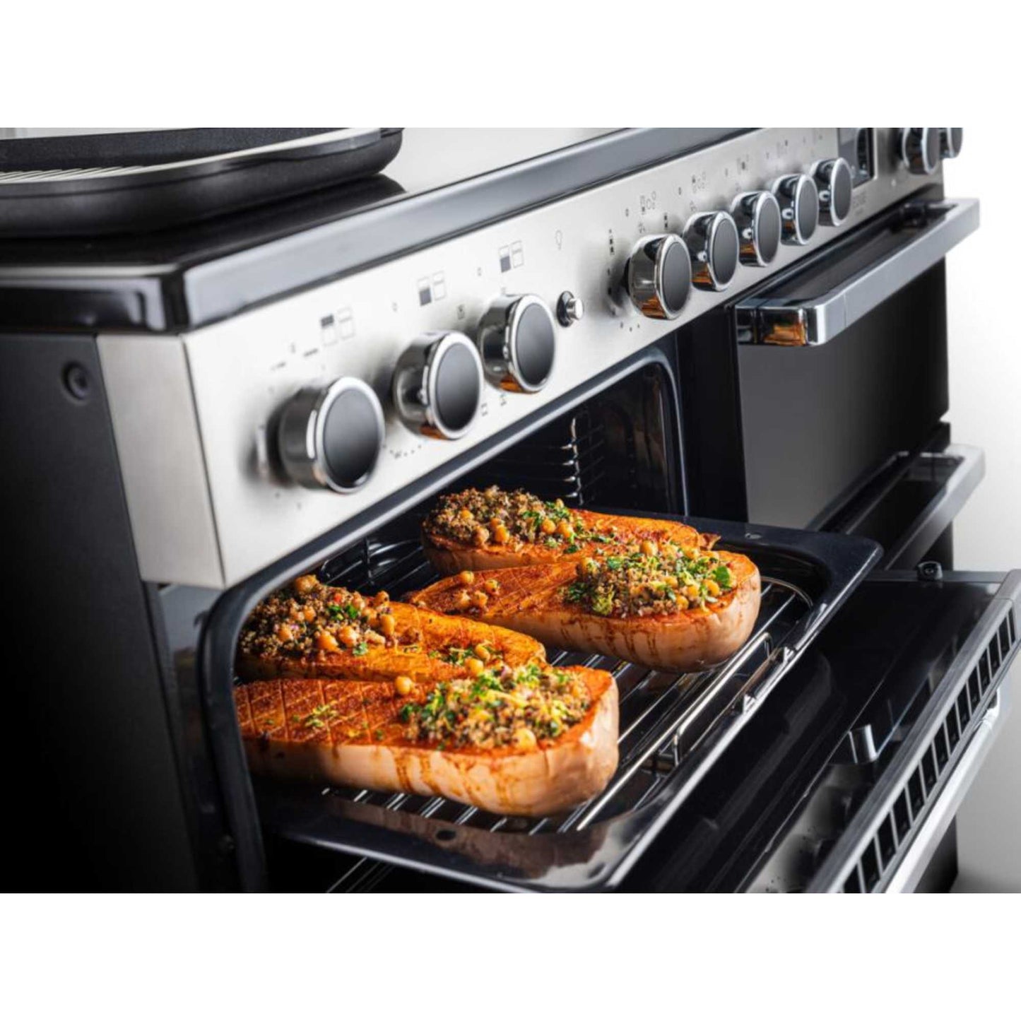 Rangemaster Edge Deluxe 100 100cm Electric Range Cooker - EDDL100EIGBLK/CM1