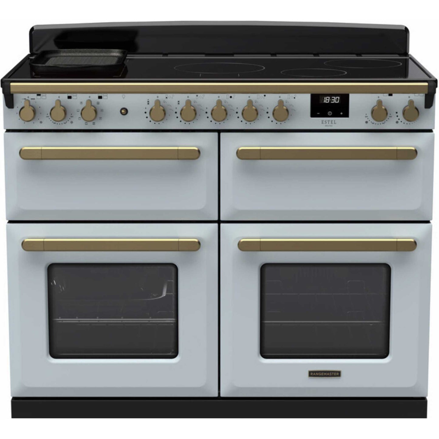 Rangemaster Estel Deluxe 110 110cm Electric Range Cooker - ESDLB110EIPMSB/AB1