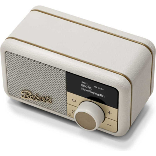 Roberts Revival Petite 2 DAB/DAB+/FM Bluetooth Portable Radio - Pastel Cream
