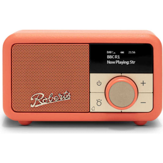 Roberts Revival Petite 2 DAB/DAB+/FM Bluetooth Portable Radio - Pop Orange