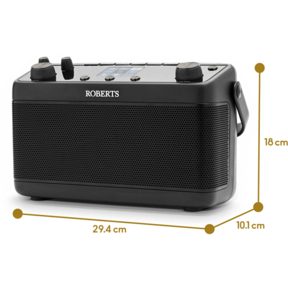 Roberts Stream 219 Internet/DAB+/FM/Bluetooth Portable Stereo Radio - Black