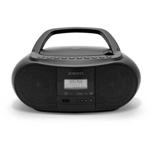 Roberts Zoombox 4 DAB/FM CD Bluetooth Portable Boombox - Black