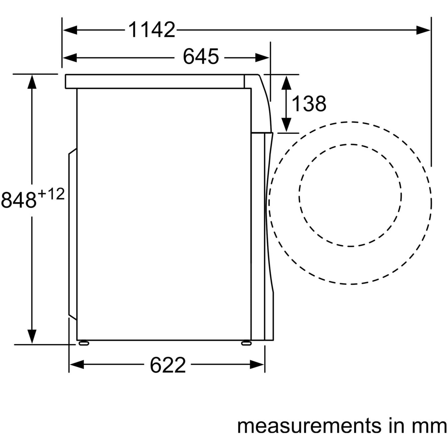 Siemens iQ700 10.5kg Wash 6kg Dry 1400rpm Washer Dryer - WN54C2ATGB