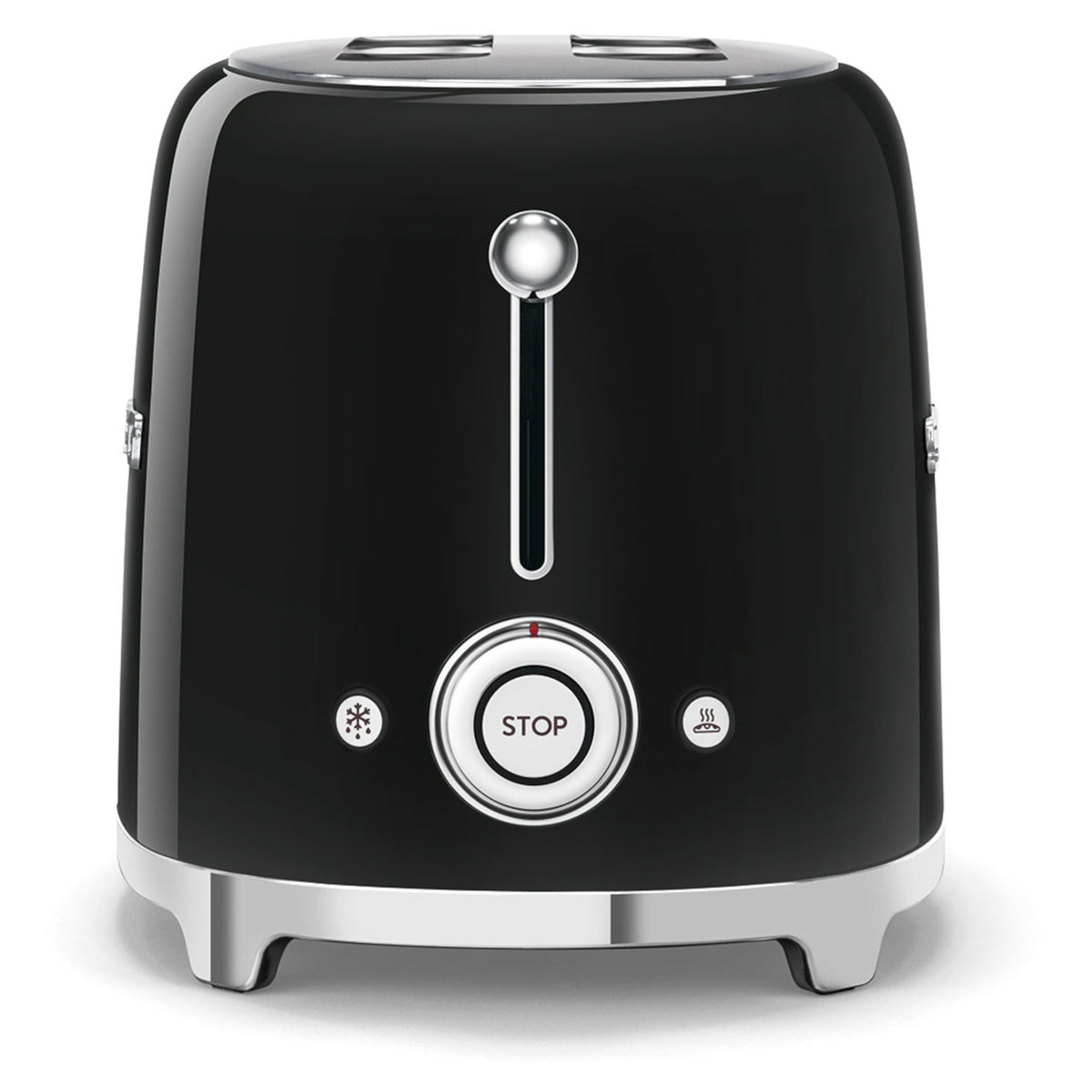 Smeg TSF01BLUK 50's Style 2-Slot Gloss Black Toaster