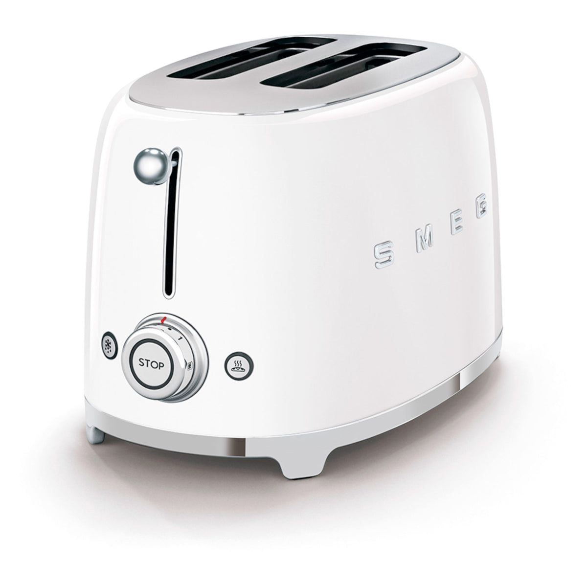 Smeg TSF01WHUK 50's Style 2 Slice Gloss White Toaster