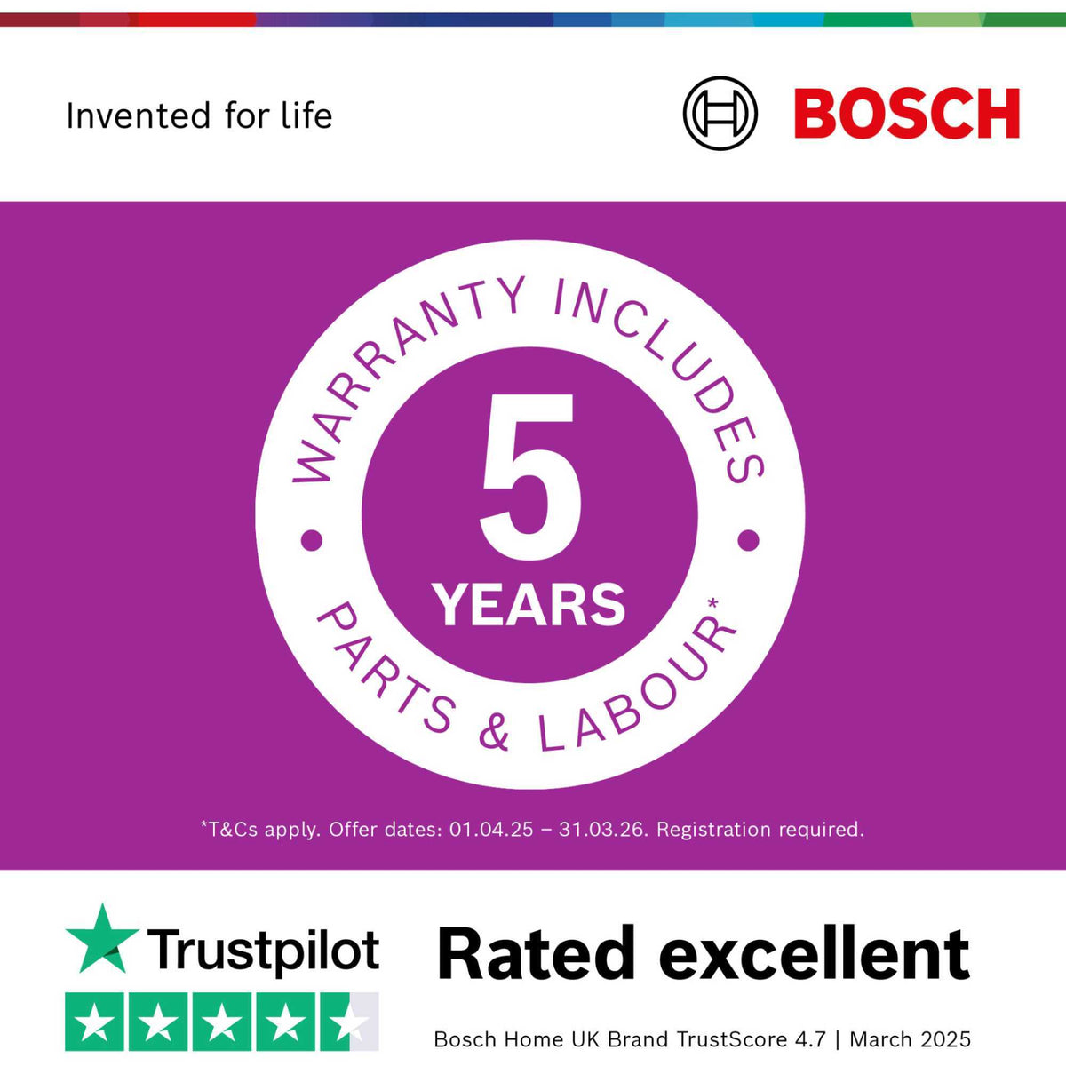 Bosch Series 4 Freestanding Full-Sized Dishwasher - SMS4EMW06G