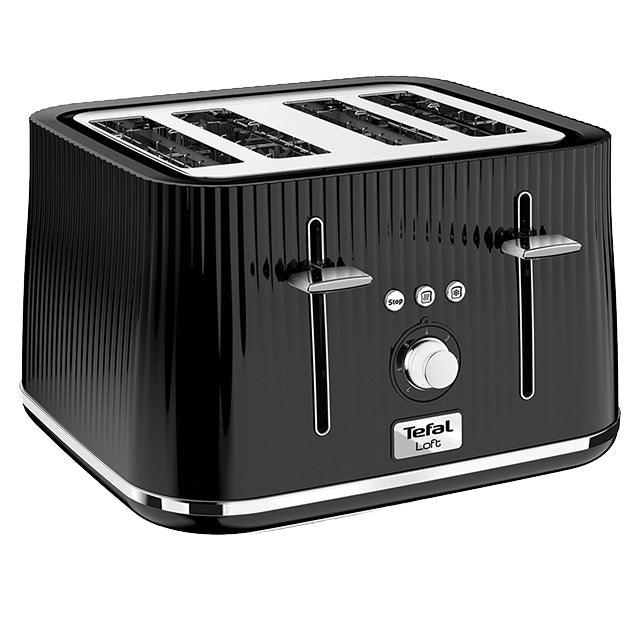4 SLICE LOFT TOASTER BLACK