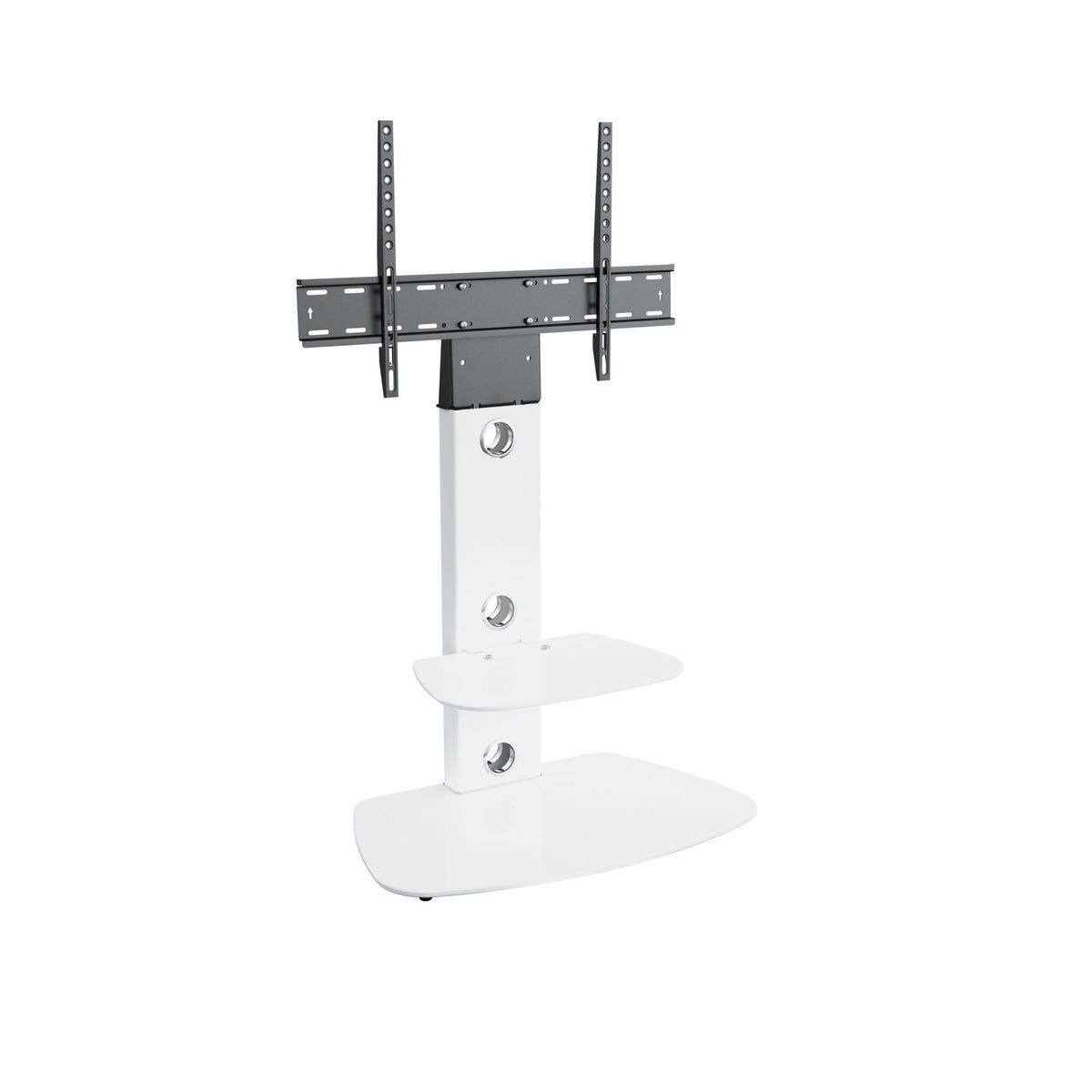 AVF Lucerne 70cm Curved Pedestal TV Stand - Stain White - FSL700LUCSWW