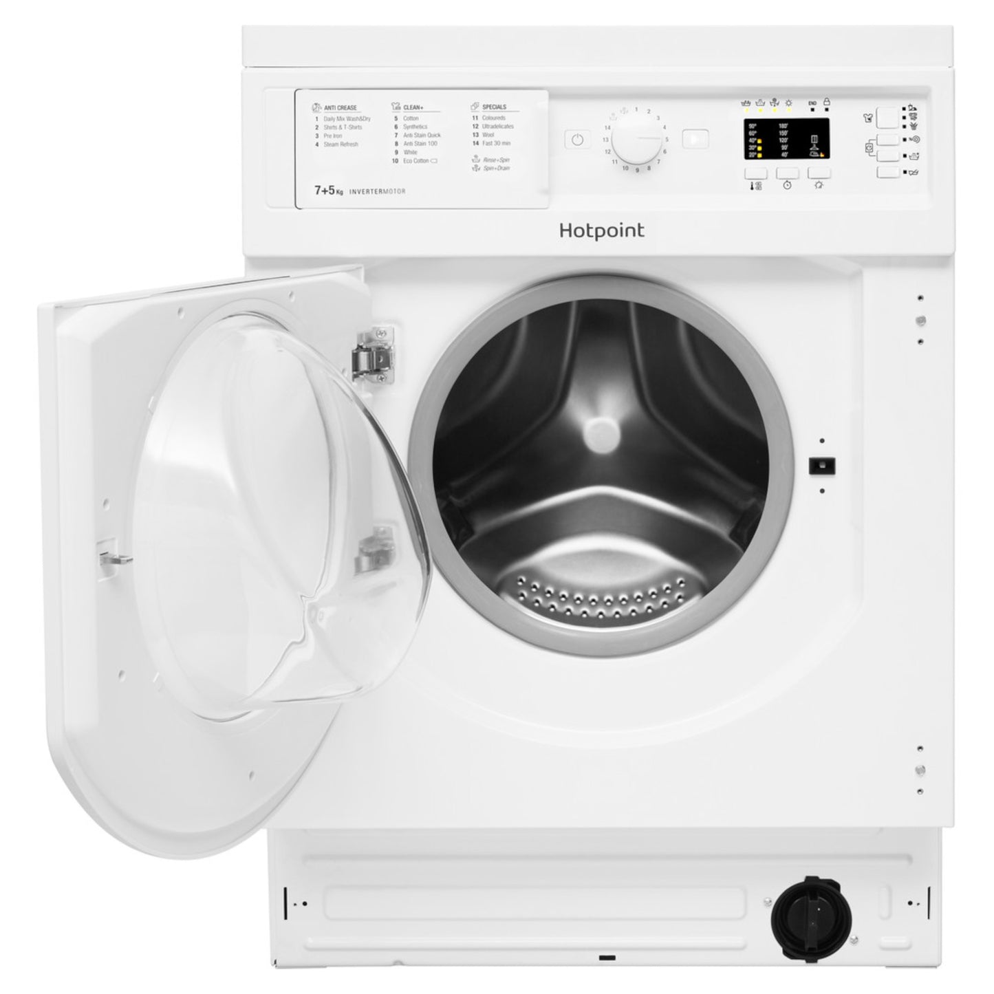 Hotpoint 7kg Wash 5kg Dry 1400rpm Built-In Washer Dryer - BI WDHG 75148 UK N