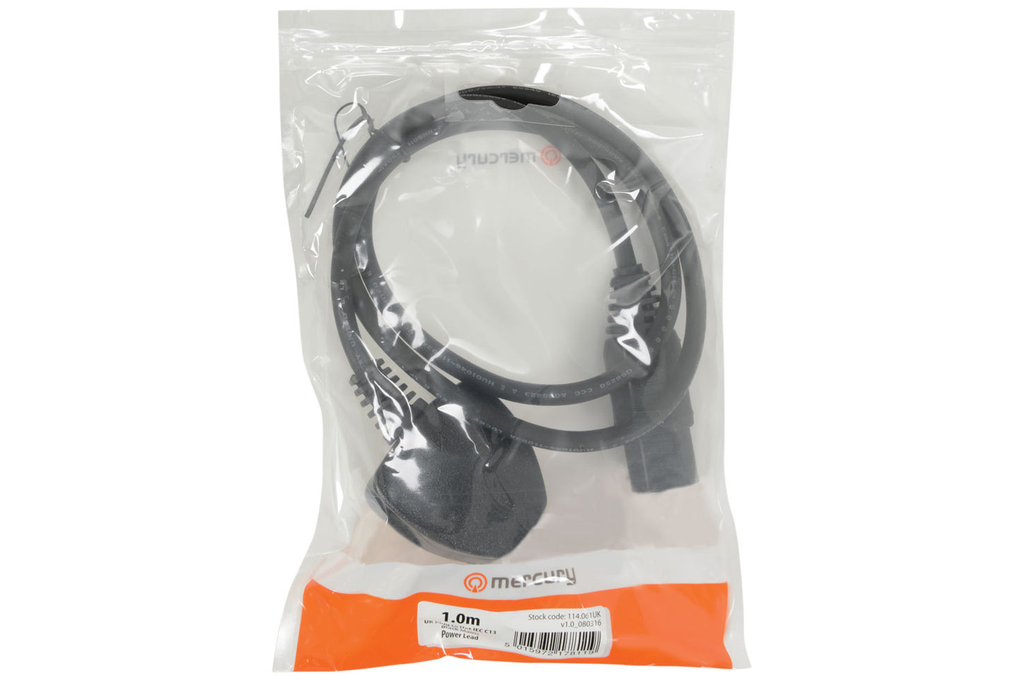 MAINS POWER LEAD UK PLUG - HOT IEC PLUG 10A