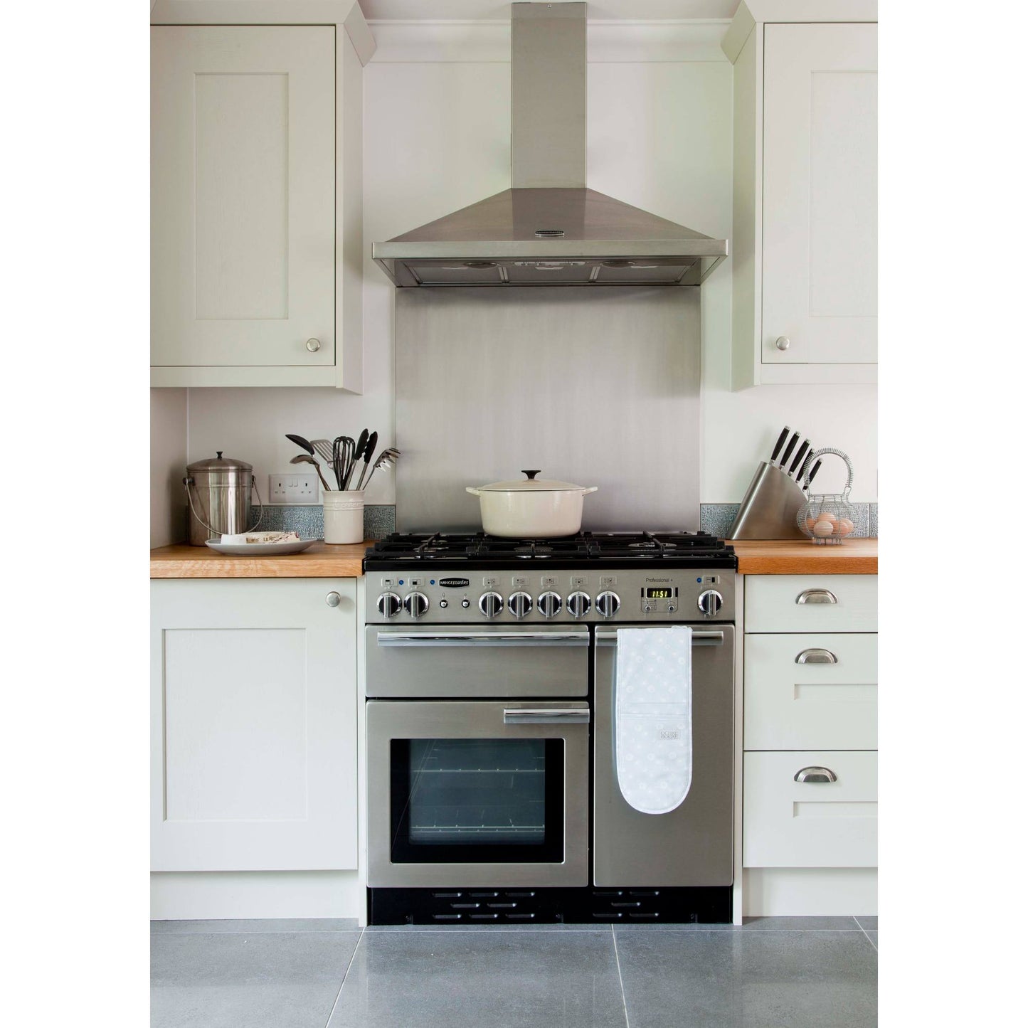Rangemaster Professional+ 90 90cm Gas Range Cooker - PROP90NGFSS/C