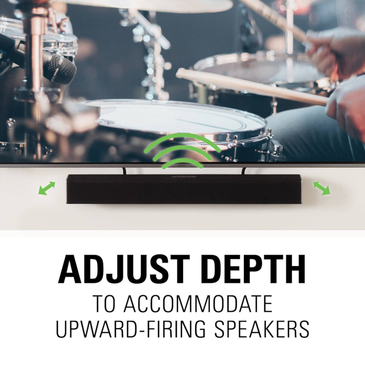 Sanus SASB1-B1 Depth Adjustable Universal Soundbar Mount