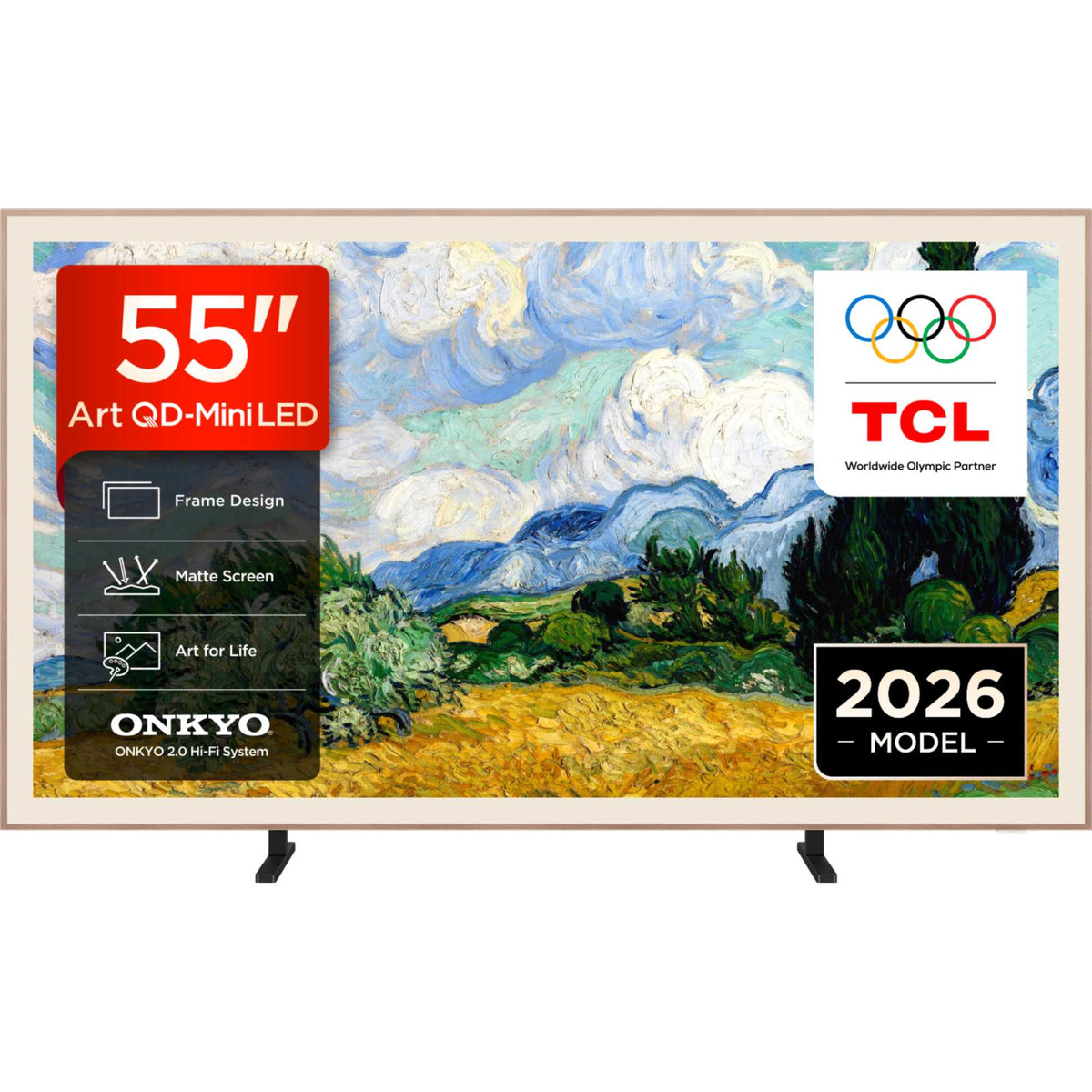 TCL A400PRO 55" 4K Ultra HD QD-Mini LED HDR Google Smart TV - 55A400PRO-UK