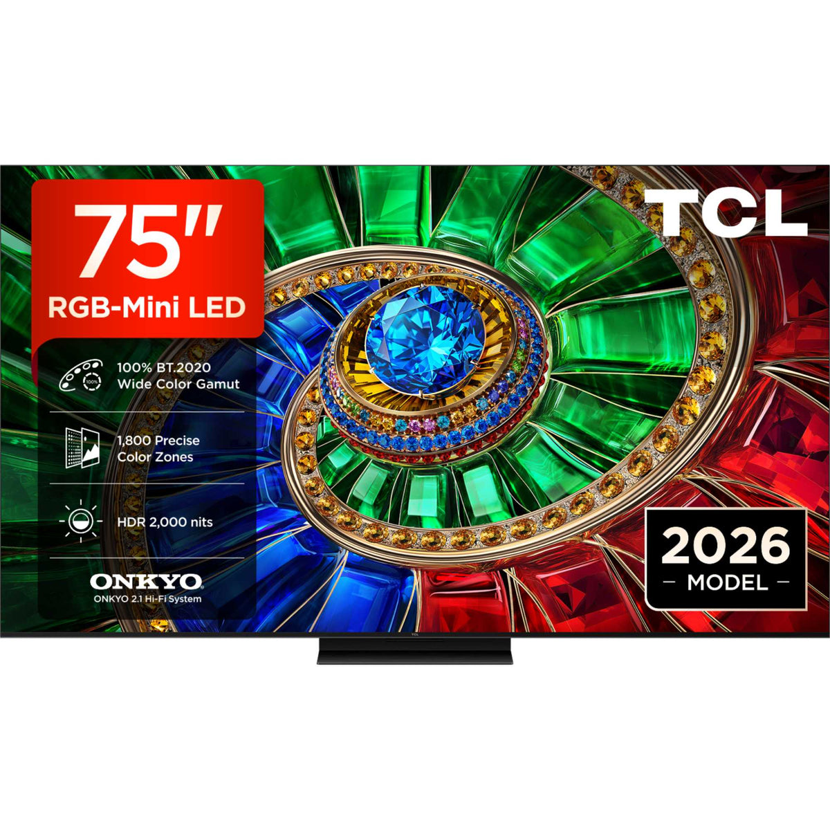 TCL RM7L 75" 4K Ultra HD RGB-Mini LED TV - 75RM7LUK
