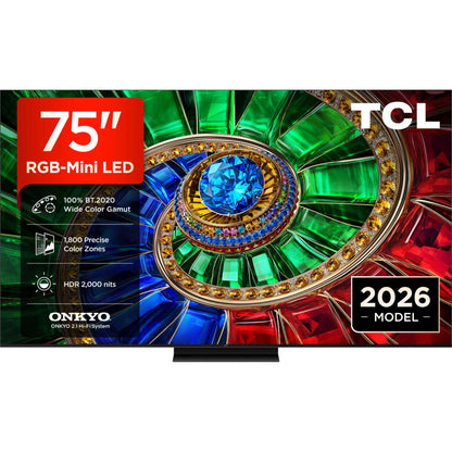 TCL RM7L 75" 4K Ultra HD RGB-Mini LED TV - 75RM7LUK