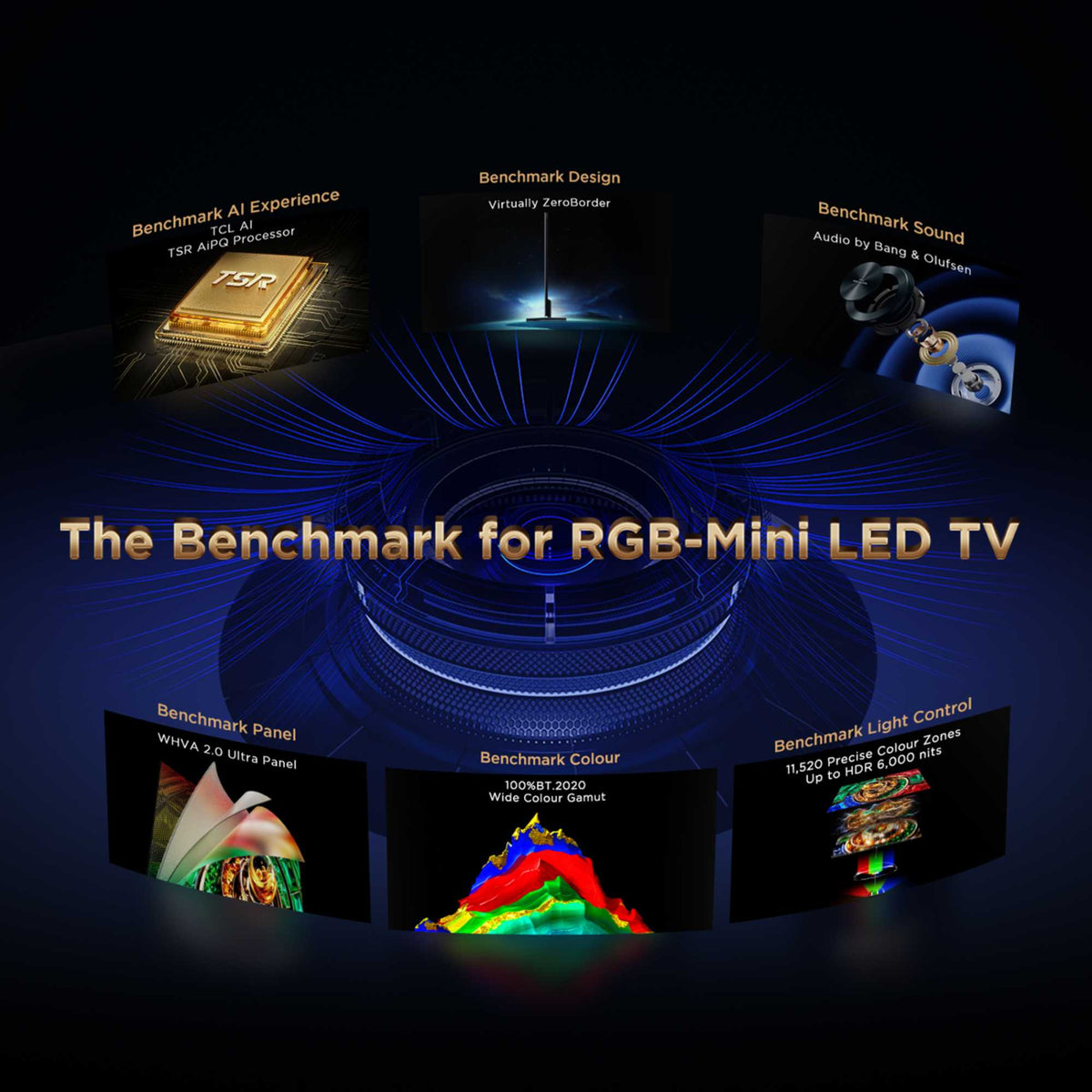 TCL RM9L 98" 4K Smart RGB-Mini LED Google AI TV - 98RM9L-UK
