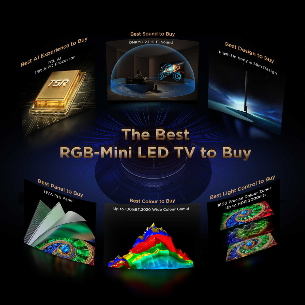TCL RM7L 75" 4K Ultra HD RGB-Mini LED TV - 75RM7LUK