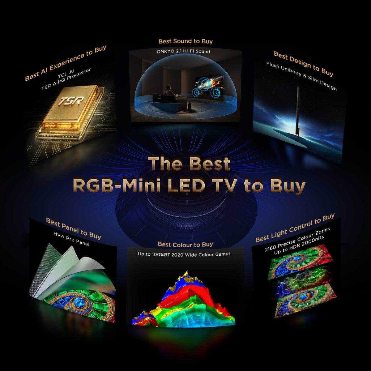 TCL RM7L 85" 4K Ultra HD RGB-Mini LED TV - 85RM7LUK