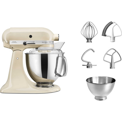 KitchenAid 5KSM175PSBAC 300W 4.8L Artisan Stand Mixer - Cream