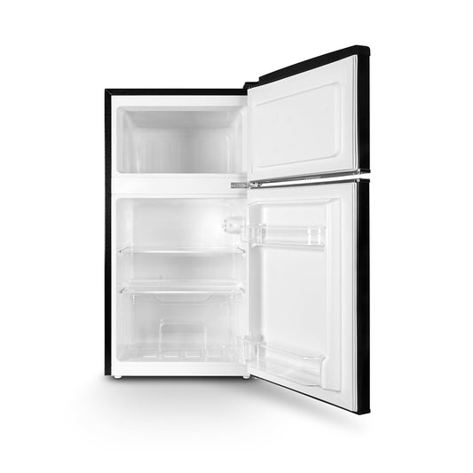 Montpellier MAB2035EK Undercounter Retro Fridge Freezer in Black