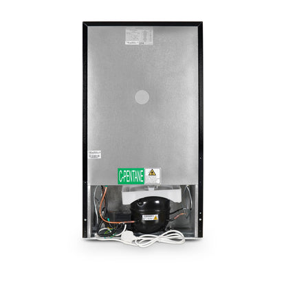 Montpellier MAB2035EK Undercounter Retro Fridge Freezer in Black