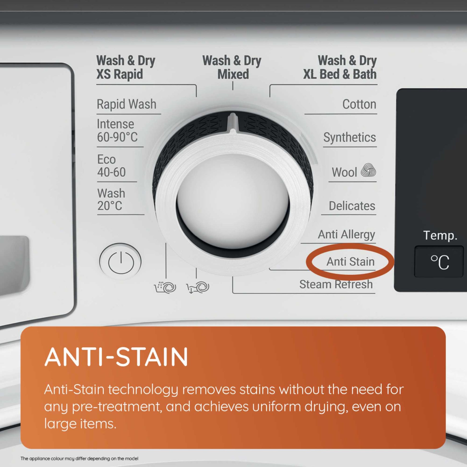 Hotpoint 8kg Wash 6kg Dry 1400rpm Washer Dryer - NDB 8635 W UK