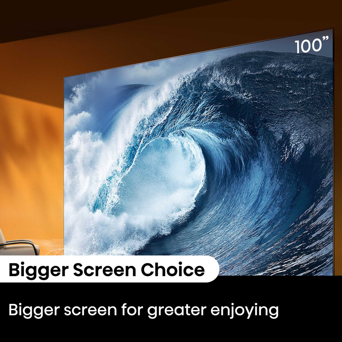 Hisense 100E77NQTUK-PRO 100" QLED 4K Ultra HD Smart TV 144Hz Refresh Rate with Freely