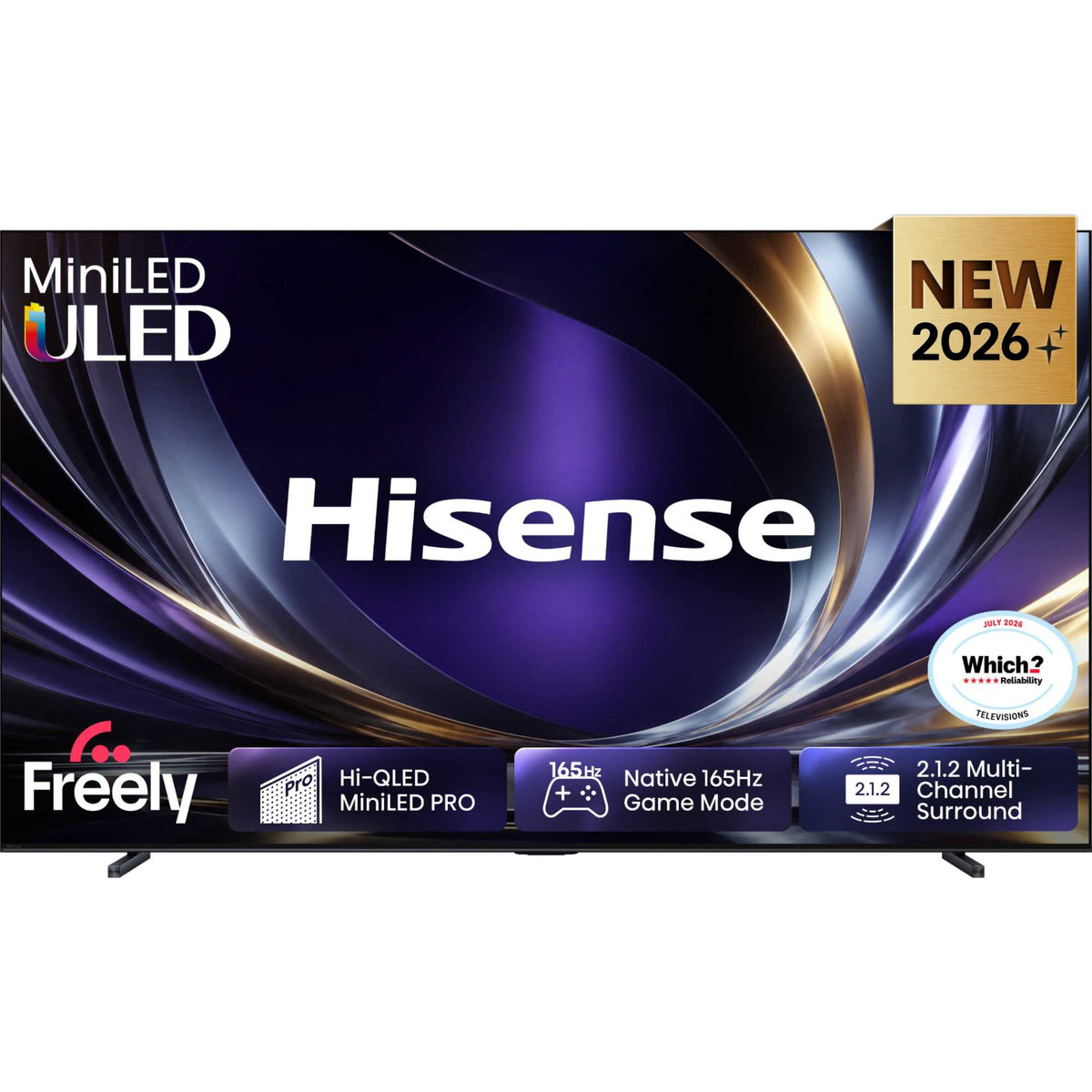 Hisense U7STUK-PRO 100" 4K Ultra HD ULED Freely Smart TV - 100U7STUK-PRO