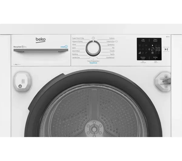 Beko NTIKP81131W Integrated Heat Pump Tumble Dryer - White