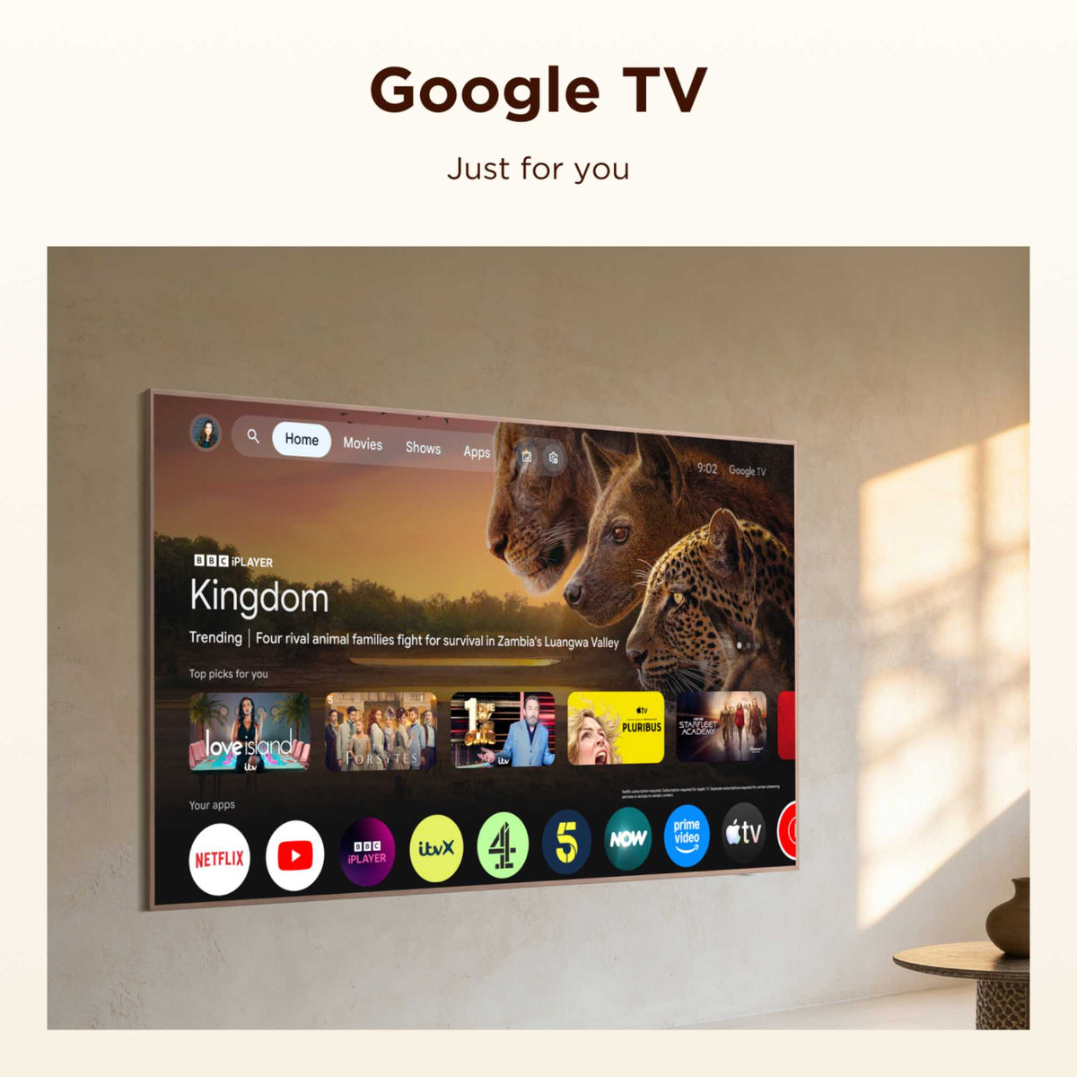 TCL A400PRO 55" 4K Ultra HD QD-Mini LED HDR Google Smart TV - 55A400PRO-UK