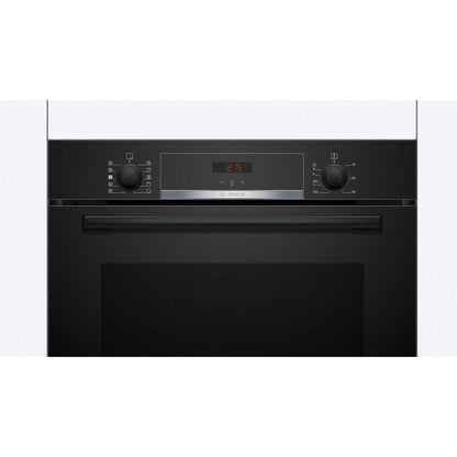 Bosch Series 4 HQA534BB3B Built-In Single Oven with Steam Function - Black