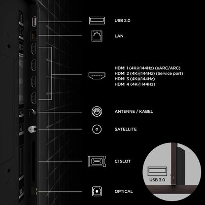 TCL RM9L 98" 4K Smart RGB-Mini LED Google AI TV - 98RM9L-UK