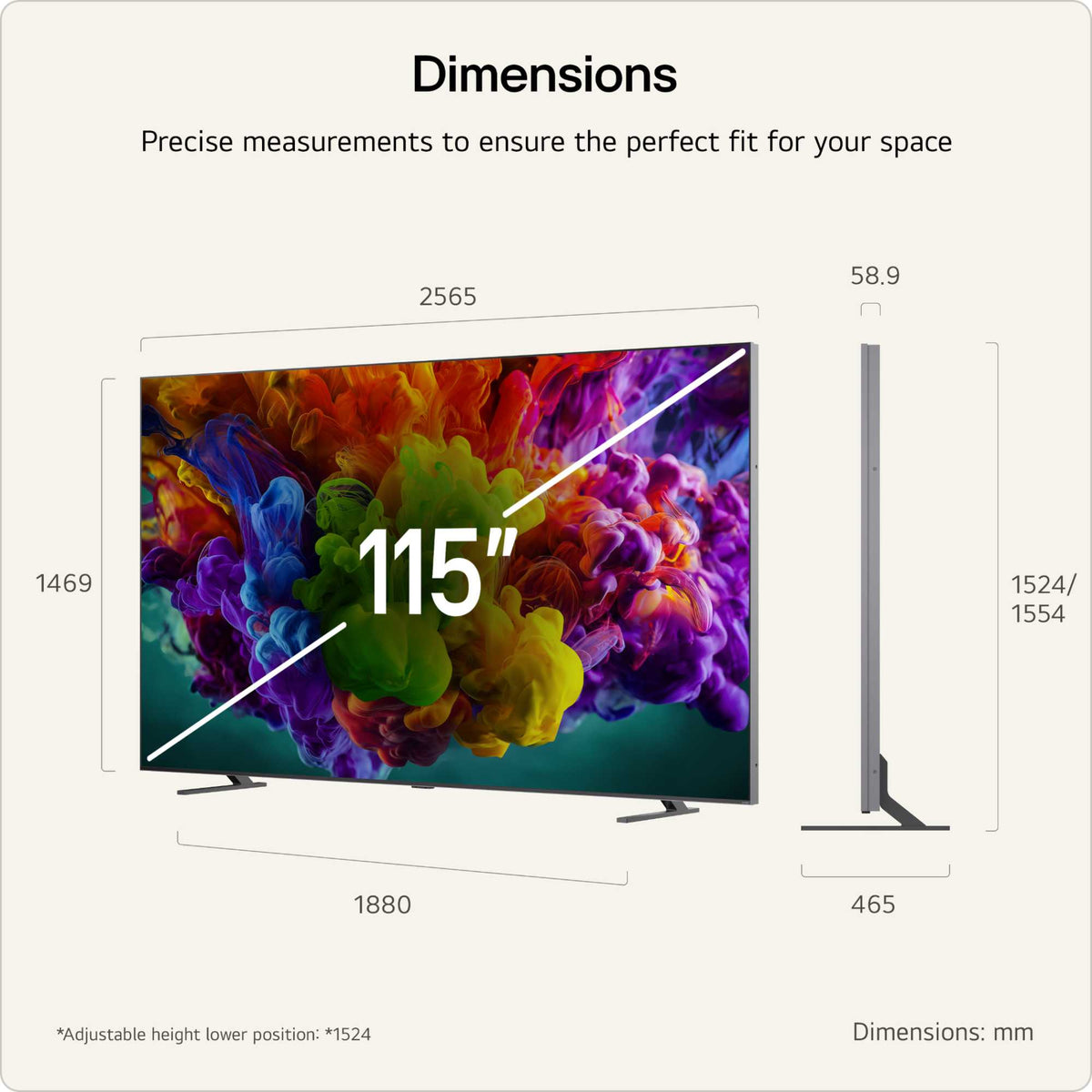 LG QNED93B6 115" 4K Ultra HD HDR Smart TV - 115QNED93B6