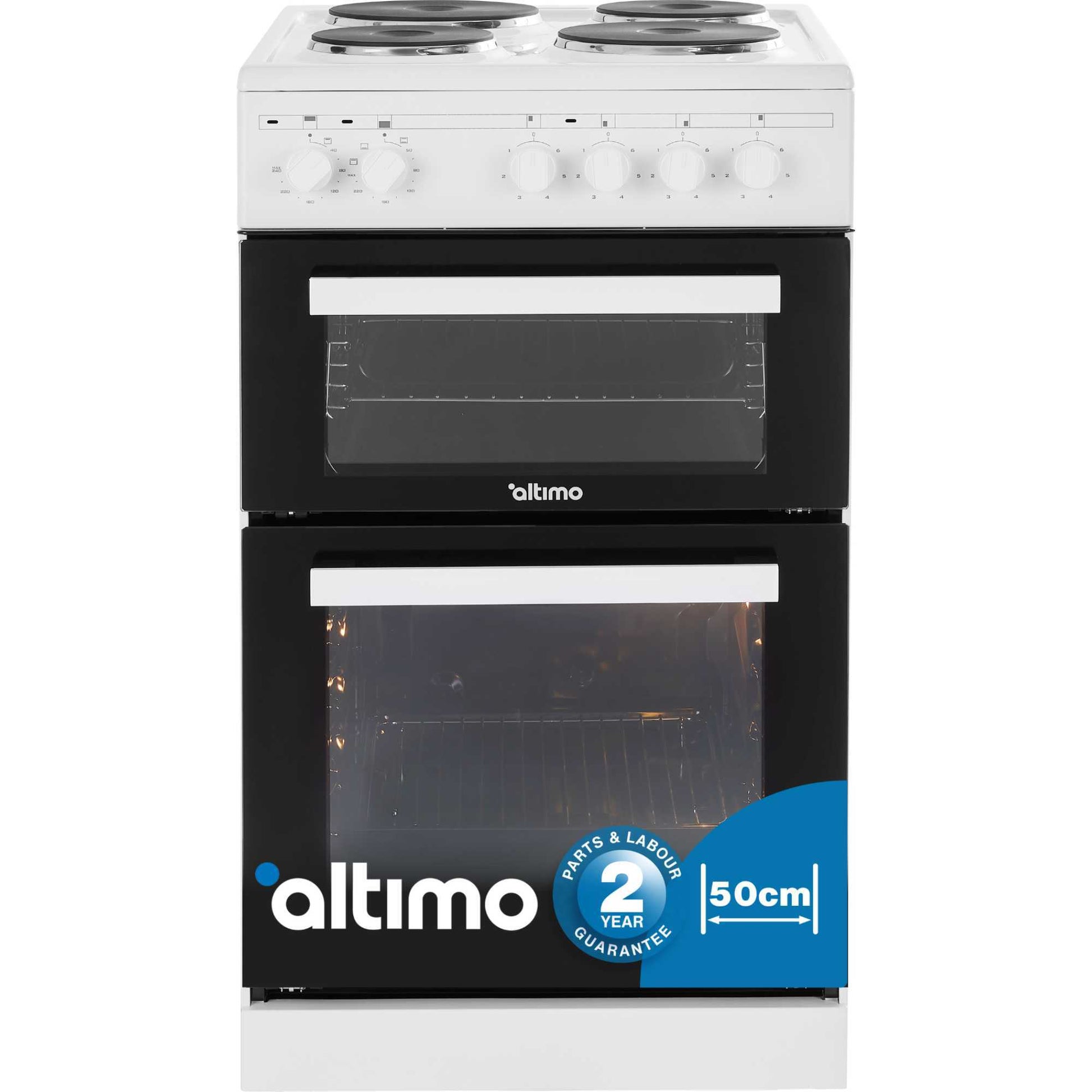 Altimo 50cm Electric Single Oven Cooker - CETS502W