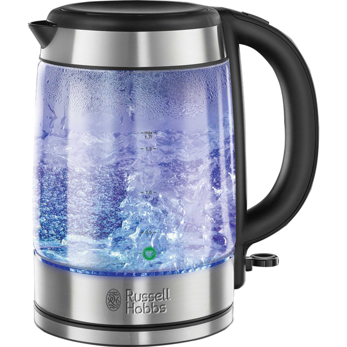 Russell Hobbs 21600-10 3000w Jug Kettle with Boil Dry Protection - Stainless Steel
