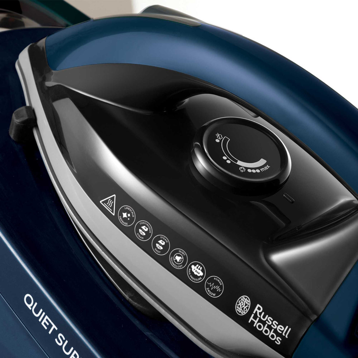 Russell Hobbs 24470 Quiet Supersteam Steam Generator Iron - Black & Blue