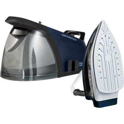Russell Hobbs 24470 Quiet Supersteam Steam Generator Iron - Black & Blue