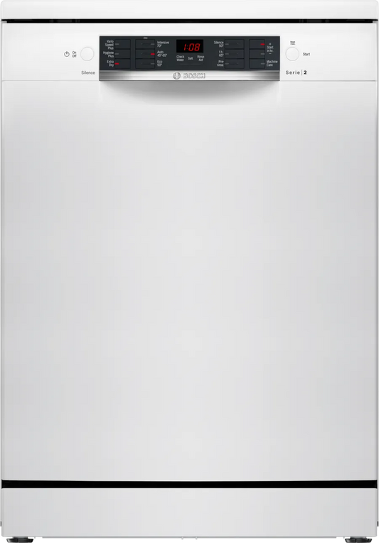 Bosch SMS26AW08G Series 2 60cm 12 Place Setting Dishwasher - White