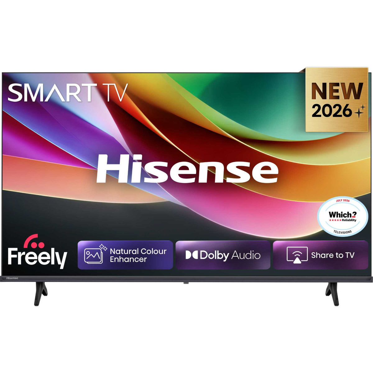 Hisense A4S 32" HD 720 DLED Smart TV - 32A4STUK