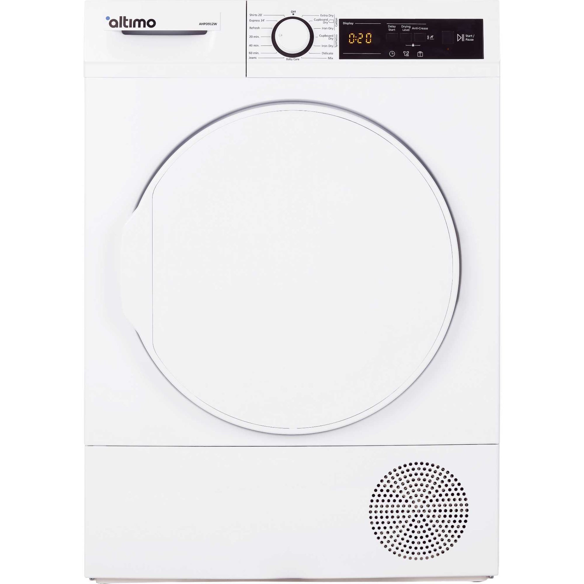 Altimo 9kg Heat Pump Tumble Dryer - AHPD912W