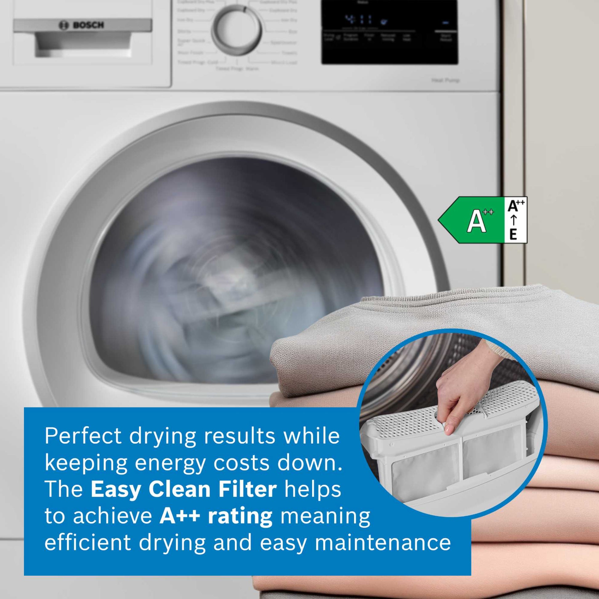 Bosch Series 4 8kg Heat Pump Tumble Dryer - WTH85226GB