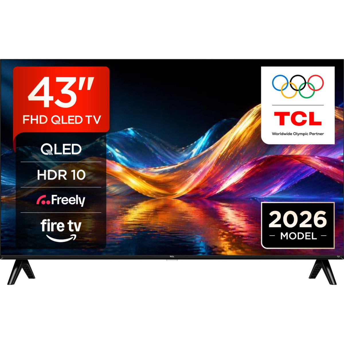 TCL V5D-UK 43" Full HD HDR QLED Freely Smart TV - 43V5DUK